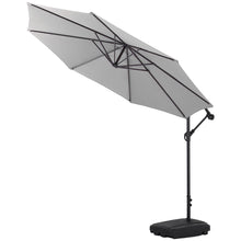 Load image into Gallery viewer, 3M light grey Sun Parasol Hanging Banana Umbrella
