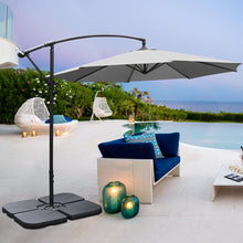 Load image into Gallery viewer, 3M Banana Parasol Patio Umbrella Sun Shade Shelter with Petal Base
