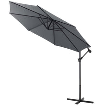 Load image into Gallery viewer, 3M Dark grey Sun Parasol Hanging Banana Umbrella
