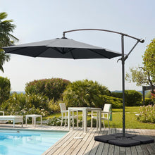 Load image into Gallery viewer, 3M Dark grey Sun Parasol Hanging Banana Umbrella
