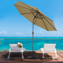 Load image into Gallery viewer, 3M Parasol Umbrella Patio Sun Shade Crank Tilt with Round Base
