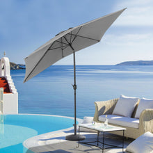 Load image into Gallery viewer, 2x3M Parasol Umbrella Patio Sun Shade Crank Tilt with Round Base
