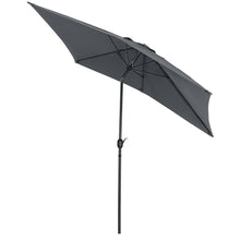 Load image into Gallery viewer, Livingandhome Rectangular Rotating Patio Parasol for Outdoor Sunshade and Drizzle, LG0452
