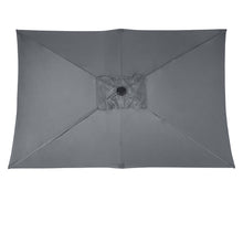 Load image into Gallery viewer, Livingandhome Rectangular Rotating Patio Parasol for Outdoor Sunshade and Drizzle, LG0452
