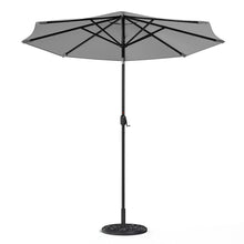 Load image into Gallery viewer, Large Solar Powered LED Patio Umbrella for Outdoor Garden Patio with Base, LG0930LG0454
