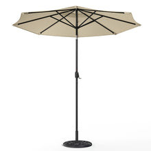 Load image into Gallery viewer, Large Solar Powered LED Patio Umbrella for Outdoor Garden Patio with Base, LG0932LG0454
