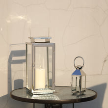 Load image into Gallery viewer, Stainless Steel &amp; Glass Lanterns Candle Holder Indoor Lanterns
