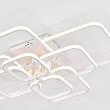 Load image into Gallery viewer, 8-Light Contemporary LED Light-adjusted Semi Flush Ceiling Light
