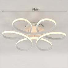 Load image into Gallery viewer, Modern Acrylic Light-adjusted Petal LED Semi Ceiling Light
