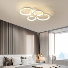 Load image into Gallery viewer, 4-Light Modern Circular LED Light-adjusted Semi Flush Ceiling Light for Nordic Decor
