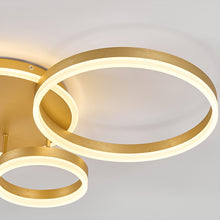 Load image into Gallery viewer, 3-Light Classic Golden Loops Energy Efficient LED Ceiling Light
