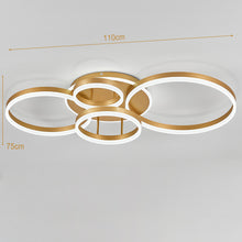 Load image into Gallery viewer, Livingandhome Classic Golden Loops Energy Efficient LED Ceiling Light, LG0607
