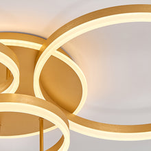 Load image into Gallery viewer, 5-Light Classic Golden Loops Energy Efficient LED Ceiling Light

