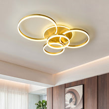 Load image into Gallery viewer, 5-Light Classic Golden Loops Energy Efficient LED Ceiling Light
