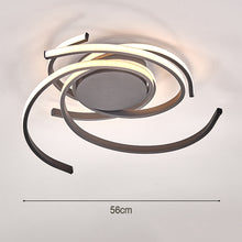 Load image into Gallery viewer, Flush Mount Ceiling Light, Acrylic Spiral Flower Shape, Cool white，Dimmable
