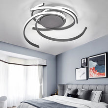 Load image into Gallery viewer, Flush Mount Ceiling Light, Acrylic Spiral Flower Shape, Cool white，Dimmable
