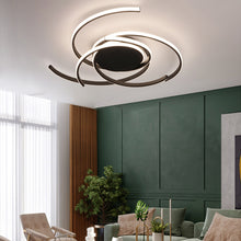 Load image into Gallery viewer, Flush Mount Ceiling Light, Acrylic Spiral Flower Shape, Cool white，Dimmable
