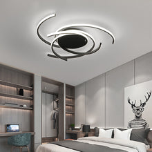 Load image into Gallery viewer, Flush Mount Ceiling Light, Acrylic Spiral Flower Shape, Cool white，Dimmable
