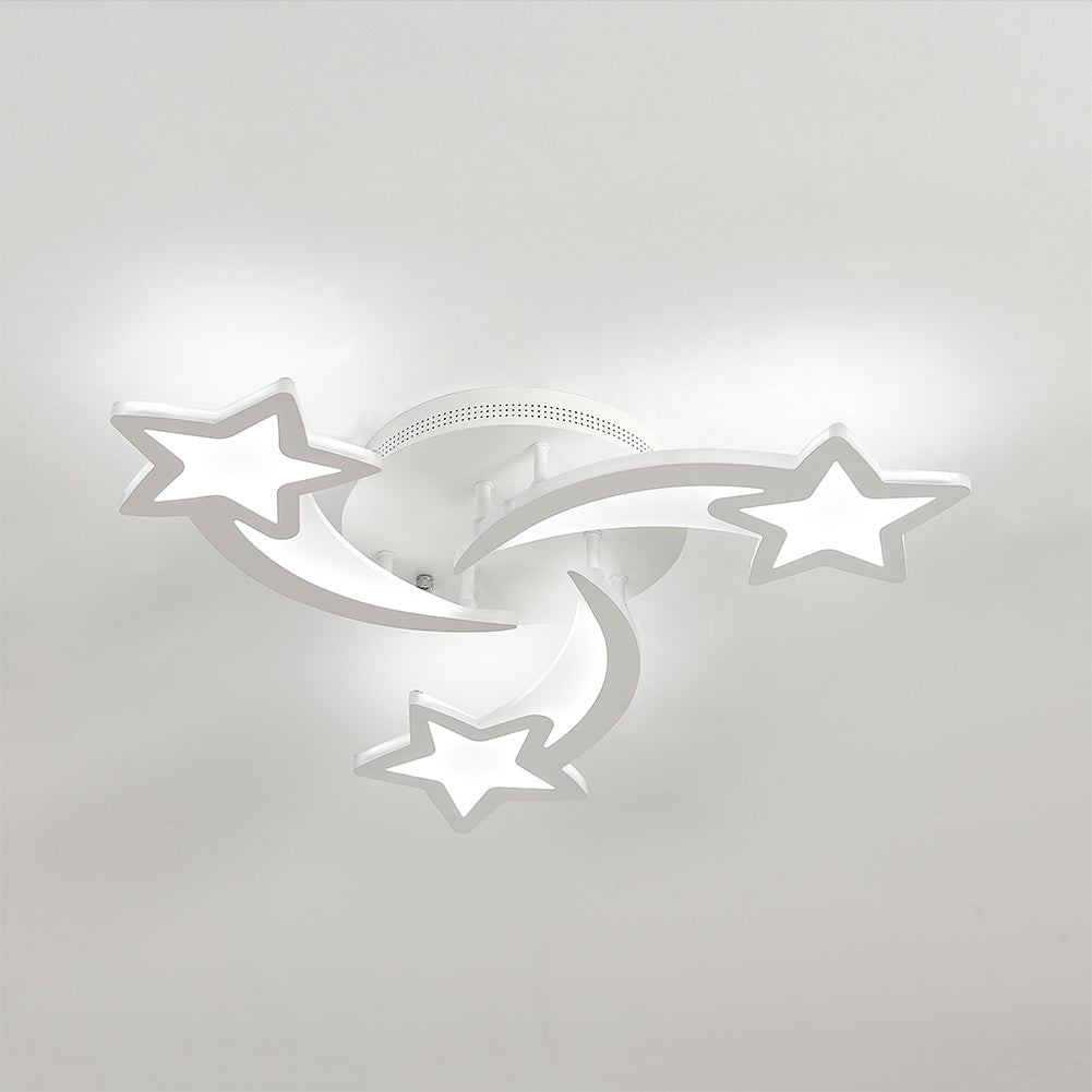 3-light Childlike Shooting Stars LED Energy-efficient Ceiling Light