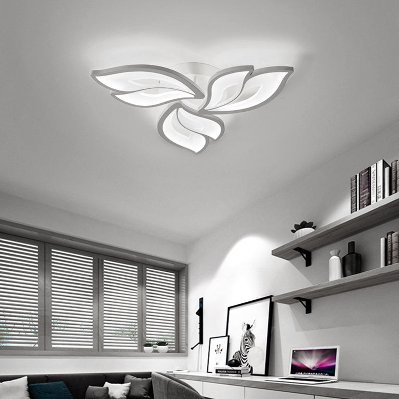 Livingandhome Petal-Shaped LED Energy-efficient Semi Flush Ceiling, LG0631