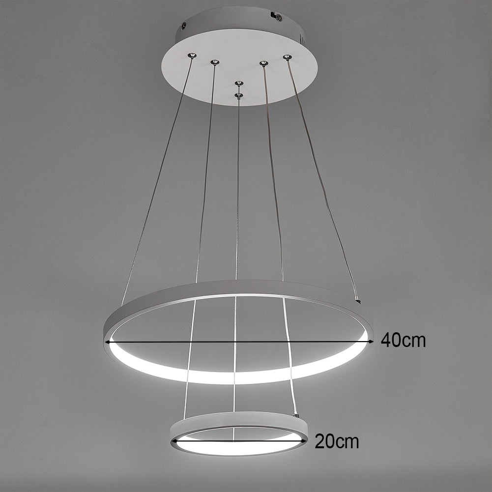 Modern 2 Circle Shape LED Chandelier Ceiling Light