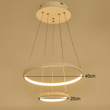 Load image into Gallery viewer, Modern 2 Circle Shape LED Chandelier Ceiling Light
