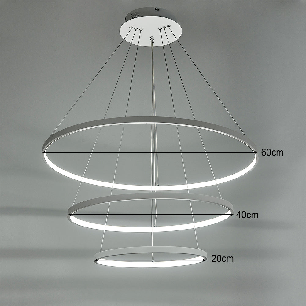 Modern 3 Circle Shape LED Chandelier Ceiling Light