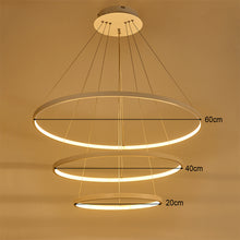 Load image into Gallery viewer, Modern 3 Circle Shape LED Chandelier Ceiling Light
