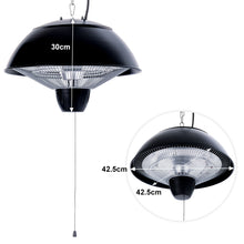 Load image into Gallery viewer, Electric Patio Heater 700W, 1500W Ceiling Hanging Mount Heat Lamp
