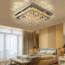 Load image into Gallery viewer, Fancy Modern Crystal LED Flush Mount Ceiling Light Fixture
