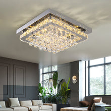 Load image into Gallery viewer, Livingandhome Modern Fancy Crystal LED Flush Mount Ceiling Light Fixture, LG0665
