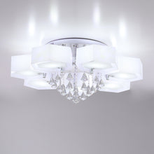 Load image into Gallery viewer, LED Crystal Ceiling Light Hexagon Chandelier Lamp With Remote
