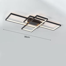 Load image into Gallery viewer, Livingandhome Neutral Style Rectangular LED Semi Flush Ceiling Light, LG0710
