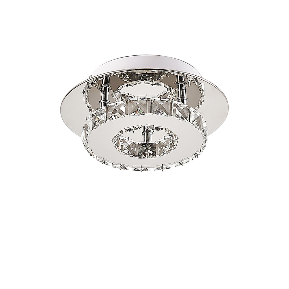 Modern Small Round Crystal LED Ceiling Light for Hallways and Corridor