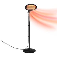 Load image into Gallery viewer, 2KW Electric Quartz Patio Heaters Freestanding Warmer
