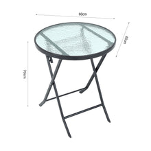 Load image into Gallery viewer, Portable Small Round Folding Metal Garden Table, LG0787
