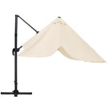 Load image into Gallery viewer, Livingandhome Large Square Canopy Rotating Outdoor Cantilever Parasol, LG0800
