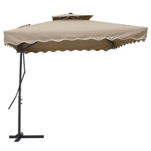 Load image into Gallery viewer, Double Top Garden Cantilever Parasol with Cross Base, LG0812
