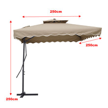 Load image into Gallery viewer, Double Top Garden Cantilever Parasol with Cross Base, LG0812
