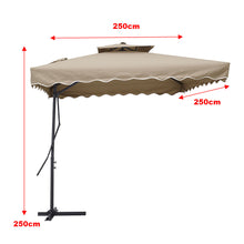 Load image into Gallery viewer, Double Top Garden Cantilever Parasol with 4-Piece Base, LG0812LG0884
