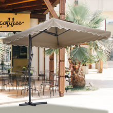 Load image into Gallery viewer, Double Top Garden Cantilever Parasol with Cross Base, LG0812
