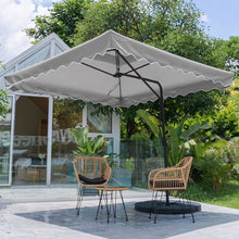 Load image into Gallery viewer, Double Top Garden Cantilever Parasol with 4-Piece Base, LG0813LG0884
