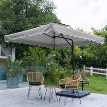 Load image into Gallery viewer, Double Top Garden Cantilever Parasol with Square Base, LG0813LG0533
