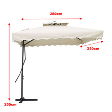 Load image into Gallery viewer, Double Top Garden Cantilever Parasol with Square Base, LG0815LG0533
