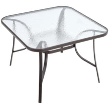 Load image into Gallery viewer, Patio Table Garden Backyard Coffee Table Rectangle Dining Table Outdoor Furniture with the Umbrella Stand Hole
