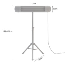 Load image into Gallery viewer, 3000W Freestanding Infrared Electric Patio Heater With Remote
