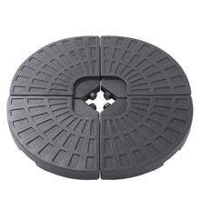 Load image into Gallery viewer, 4PC Water or Sand Filled Umbrella Base Cantilever Parasol Stand
