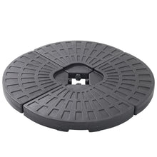 Load image into Gallery viewer, 4PC Water or Sand Filled Umbrella Base Cantilever Parasol Stand
