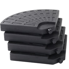 Load image into Gallery viewer, 4PC Water or Sand Filled Umbrella Base Cantilever Parasol Stand
