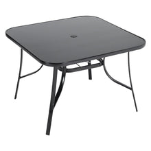 Load image into Gallery viewer, Rectangle Garden Table Furniture with Parasol Hole for Outdoor Use
